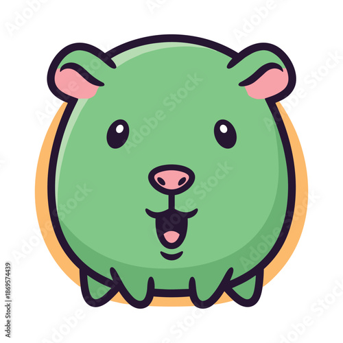 Cartoon Capybara Illustration