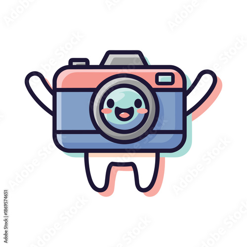 Cartoon Camera Character Illustration