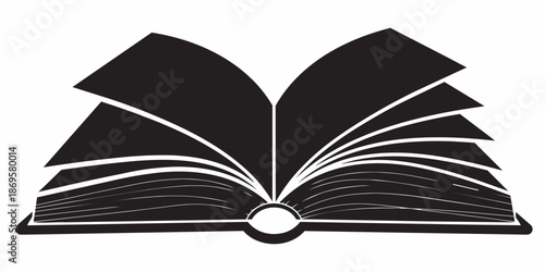 open book vector illustration