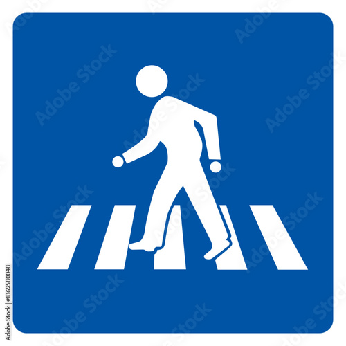 Walk-Way Symbol Sign, Vector Illustration, Isolate On White Background Label. EPS10