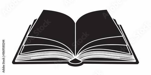 open book isolated on white background