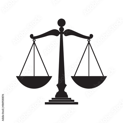 Scale icon. Law and justice theme. Isolated design. Vector illustration.