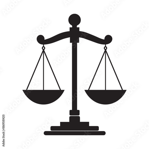 Scale icon. Law and justice theme. Isolated design. Vector illustration.