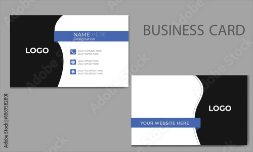 modern business card  design template, Clean professional business card template, visiting card, business card template.