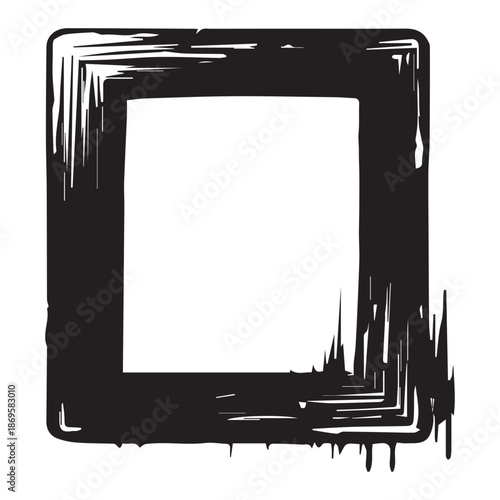 Frame isolated on white background. Vector illustration.
