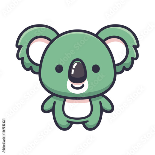 Adorable Cartoon Koala Vector Illustration