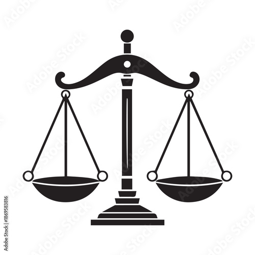 Scale icon. Law and justice theme. Isolated design. Vector illustration.