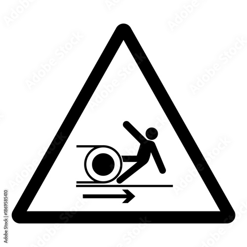 Body in Rollers Symbol Sign, Vector Illustration, Isolate On White Background Label.EPS10