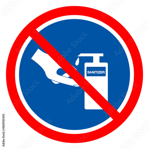 Use Hands Sanitizer Symbol Sign ,Vector Illustration, Isolate On White Background Label. EPS10