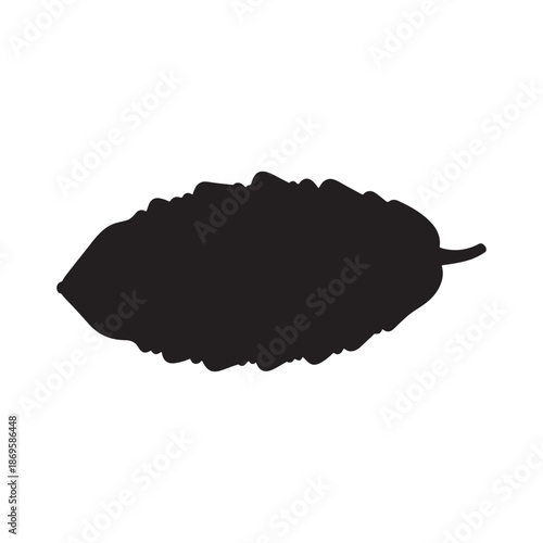 Bitter gourd  vector flat illustration design on white background