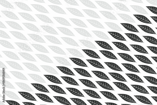 Geometric Leaf Pattern: Seamless Modern Decor