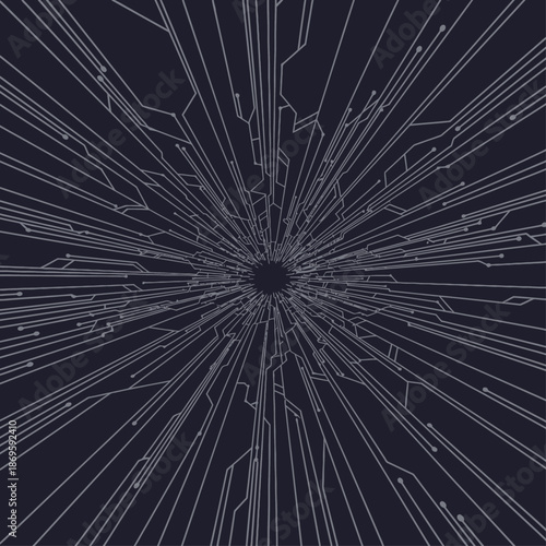 abstract-tech-tunnel-with-line-art.