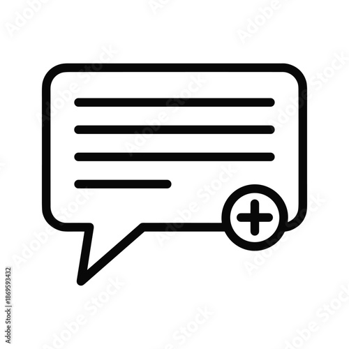 Add comment bubble Vector