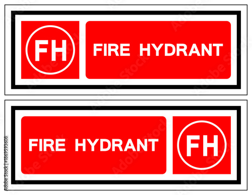 Fire Hydrant Symbol Sign, Vector Illustration, Isolate On White Background Label. EPS10