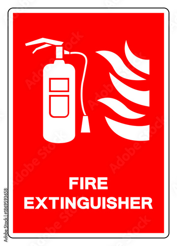 Fire Extinguisher Symbol Sign, Vector Illustration, Isolate On White Background Label.EPS10