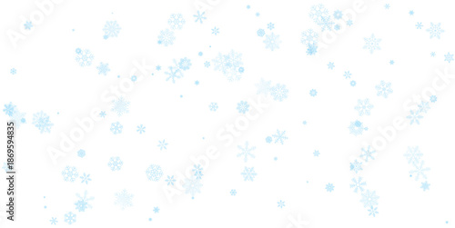 Falling Snow Snowfall Snowflake Overlay PNG with Transparent Background for Winter Photo and Video Editing