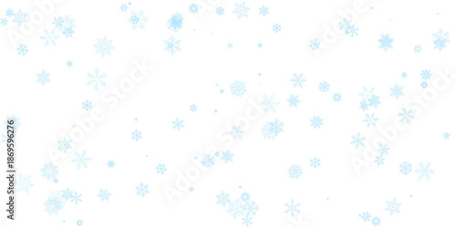 Falling Snow Snowfall Snowflake Overlay PNG with Transparent Background for Winter Photo and Video Editing