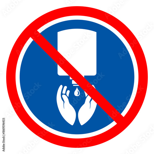 Use Hand Sanitiser Symbol Sign, Vector Illustration, Isolate On White Background Label. EPS10