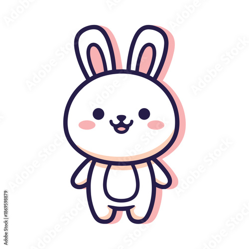 Adorable Cartoon Rabbit Illustration