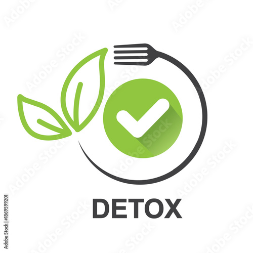 Creative Detox icon for web design, templates, infographics.