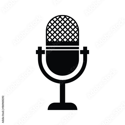 Classic microphone icon Vector