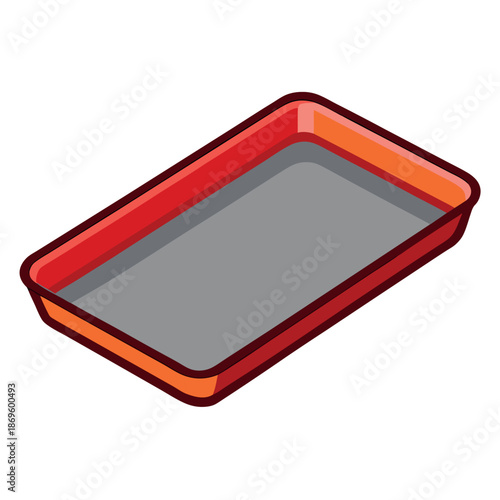 Baking sheet isolated on white background. 