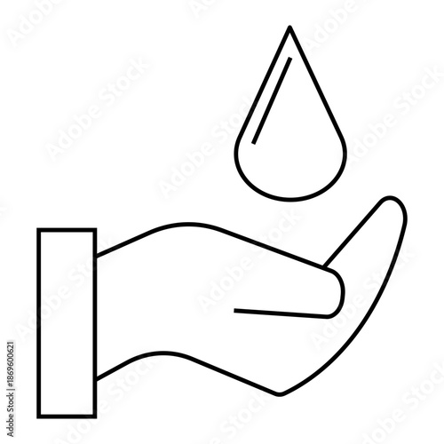 Save Water Eco vector icon