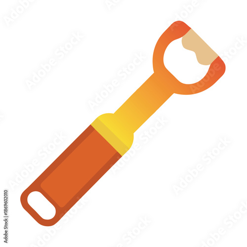 Bottle opener isolated on white background. 