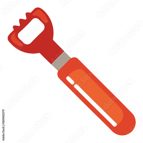 Bottle opener isolated on white background. 