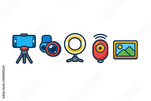Vlog and Content Creation Icons