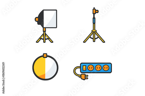 Photography lighting equipment and power strip