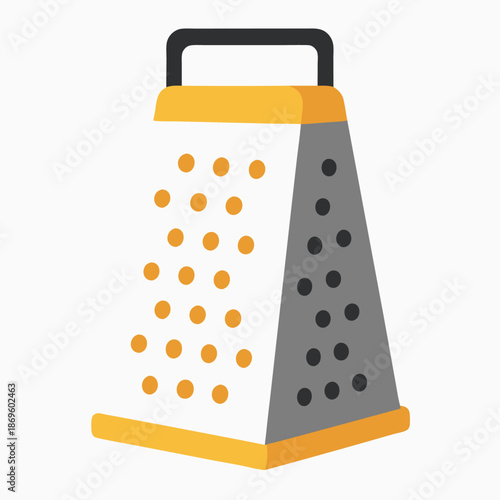Cheese grater isolated vector illustration