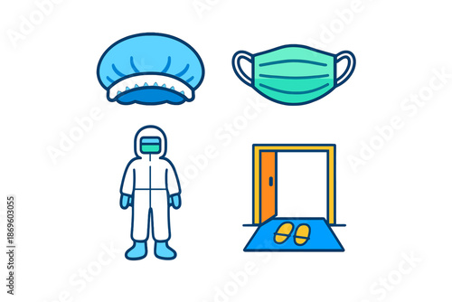 Quarantine and PPE icons