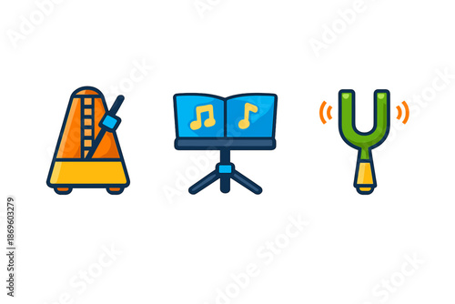 Musical instruments and icons