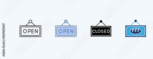 Open Multiple Icon Illustration Vector