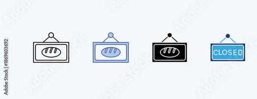 Bakery Multiple Icon Illustration Vector