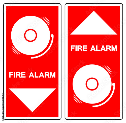 Fire Alarm Symbol Sign, Vector Illustration, Isolate On White Background Label.EPS10