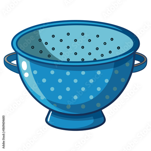 Colander isolated on white background