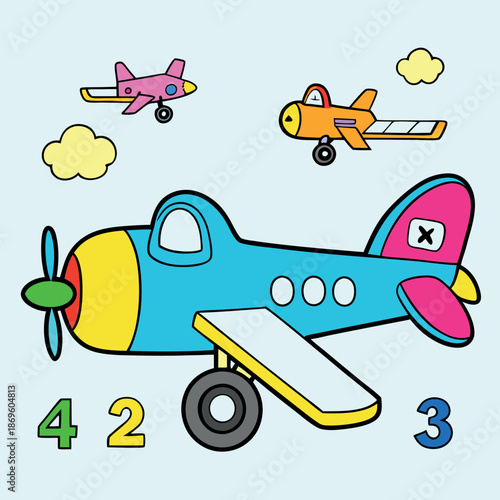 Vector illustration of airplane