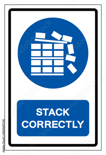 Stack Correctly Symbol Sign, Vector Illustration, Isolate On White Background Label.EPS10