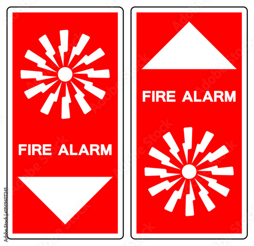Fire Alarm Symbol Sign, Vector Illustration, Isolate On White Background Label.EPS10