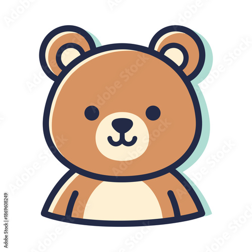 Adorable Cartoon Bear Illustration