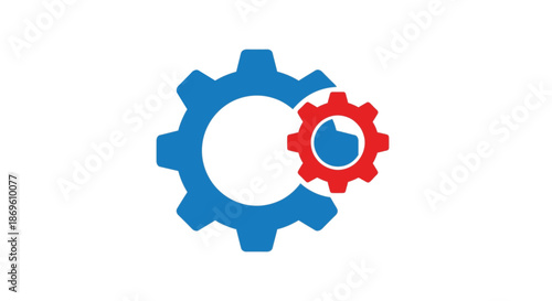 Interlocking gears in a mechanical configuration symbolizing technology and industry