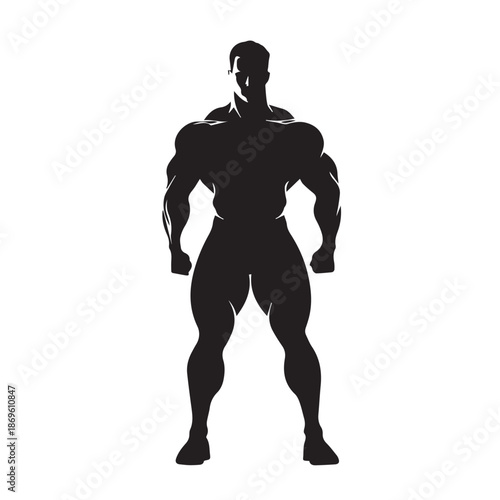 bodybuilder silhouette