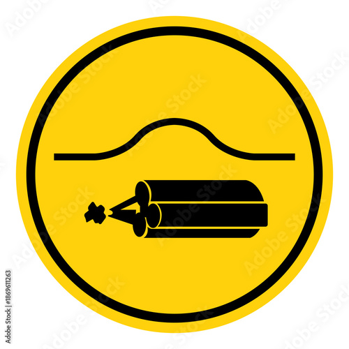 Location Of Bomb Bag Symbol Sign, Vector Illustration, Isolate On White Background Label. EPS10
