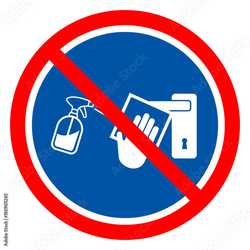 Clean High-Touch Surface Regularly Prevent Of Covid-19 Symbol Sign, Vector Illustration, Isolate On White Background Label .EPS10