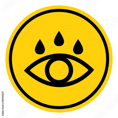 Eye Wash Bay Symbol Sign, Vector Illustration, Isolate On White Background Label. EPS10