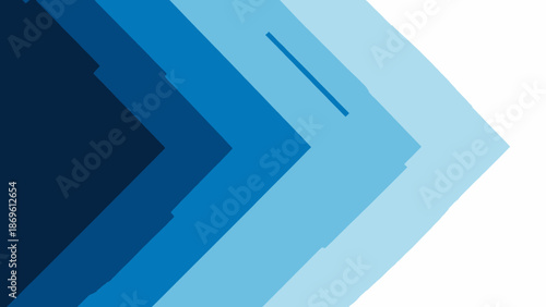 Abstract Blue Chevron Arrows Representing Progress, Direction, and Forward Movement in a Clean and Modern Design