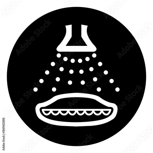 Start water spray in launch sequence Symbol Sign, Vector Illustration, Isolated On White Background Label. EPS10