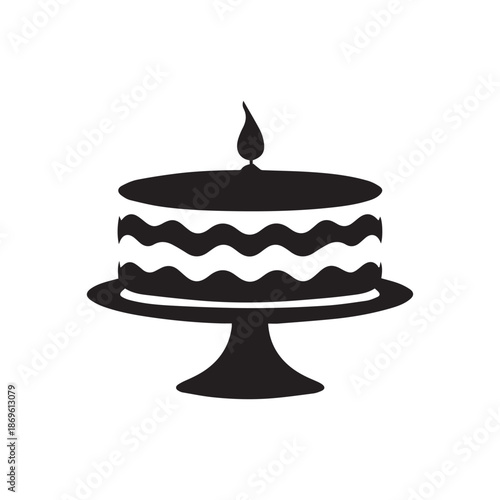 Cake collection flora design vector art.